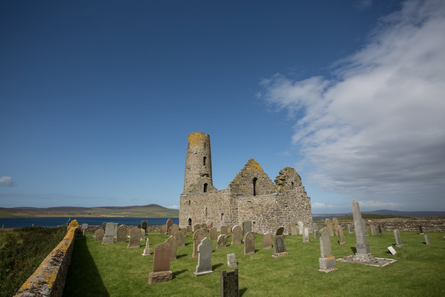 Ruins on Egilsay Island in Orkney