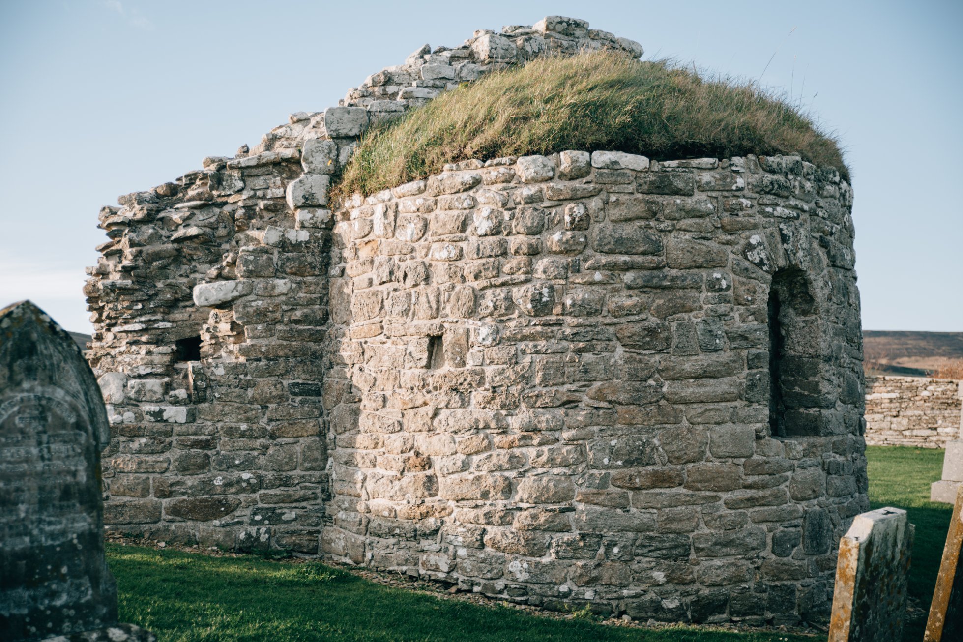 Ruins on the St Magnus Way pilgrimage in Scotland