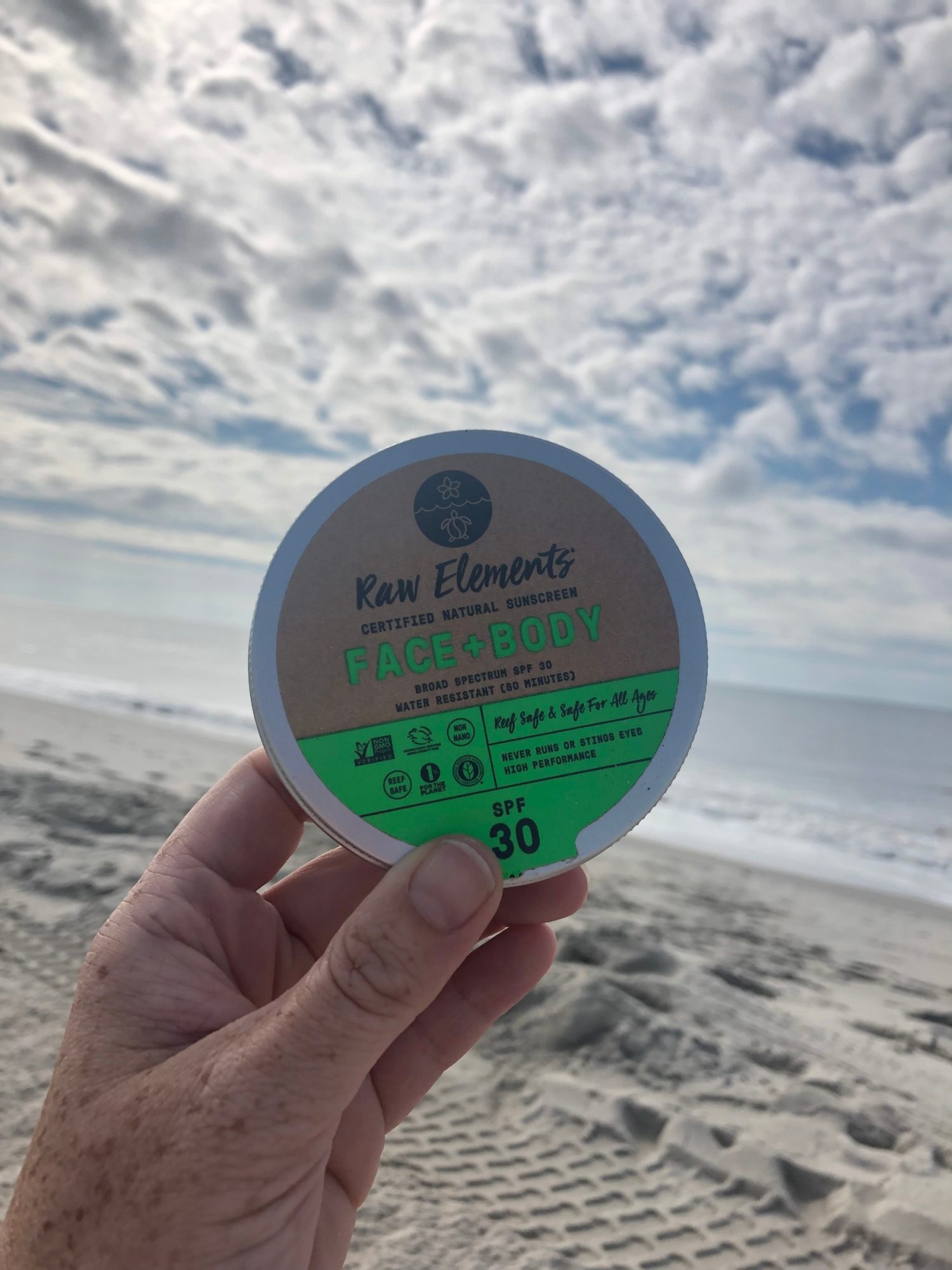 Raw Elements sustainable sunscreen for travelers